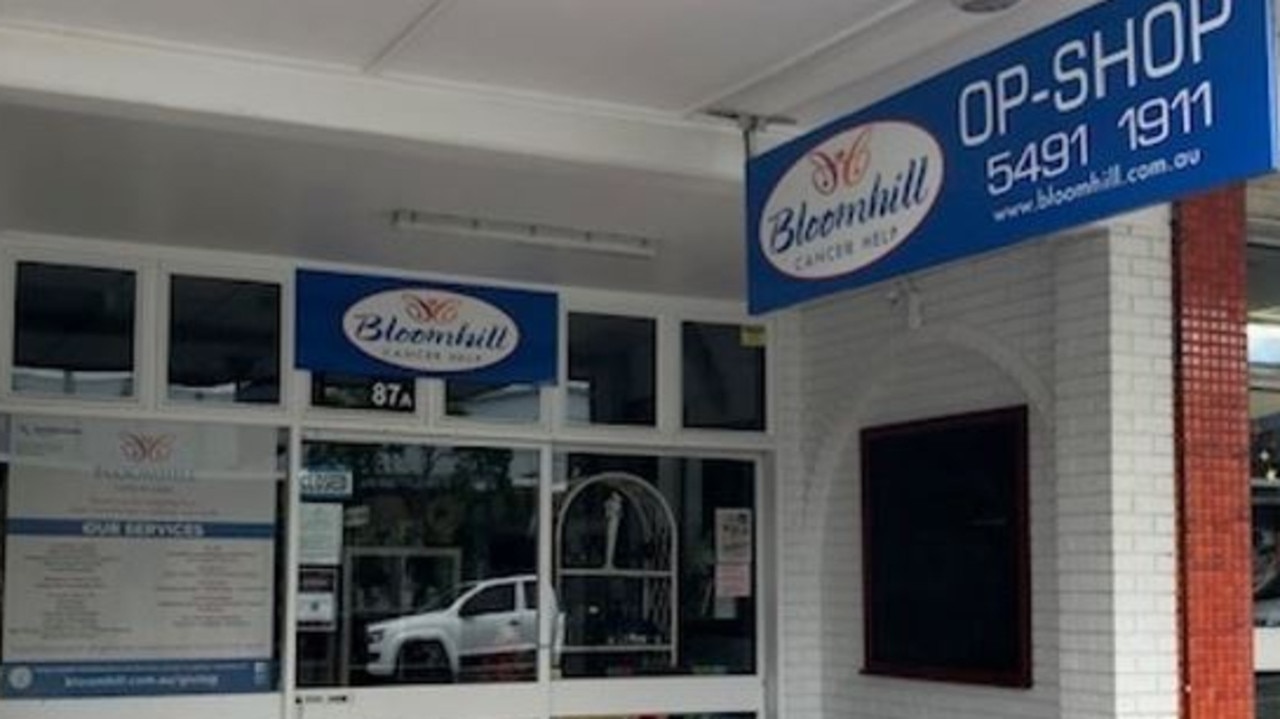 Bloomhill Cancer Care op shop in Caloundra was allegedly broken into over the Christmas break. Picture: Anthony Dodd.