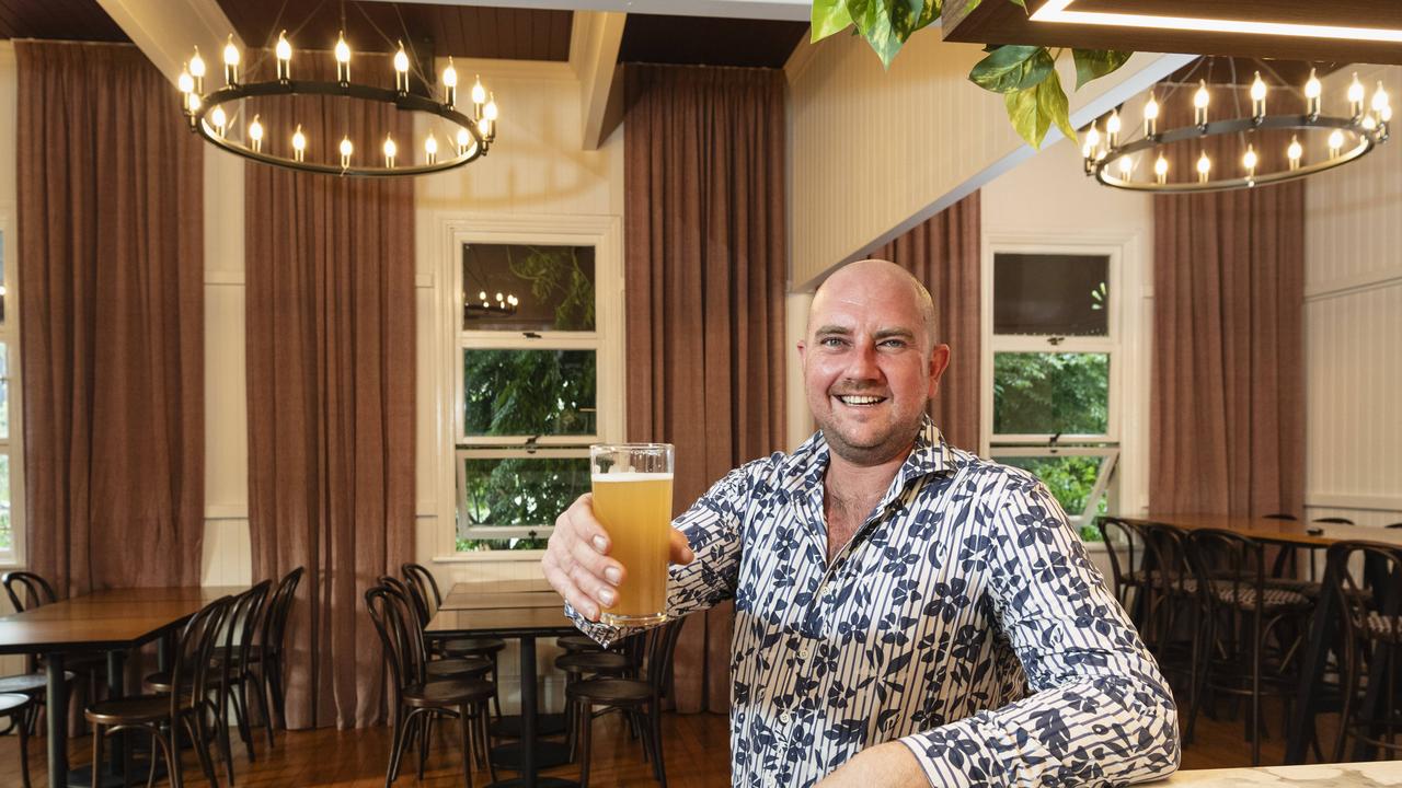 New owner of The Spotted Cow Hotel, Ben White, in the upstairs function space.