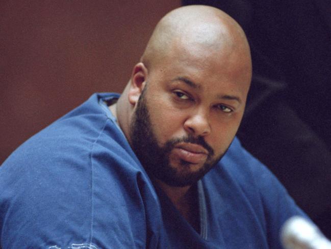 CEO of Death Row Records Marion ‘Suge’ Knight appears in Los Angeles Superior Court following the hearings on the murder of rapper/artist Tupac Shakur. Picture: Ted Soqui/Corbis via Getty Images