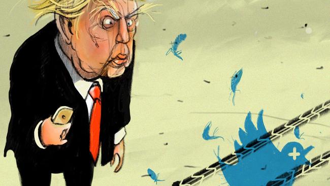 Tweety-pie POTUS: Illustration by Eric Lobbecke