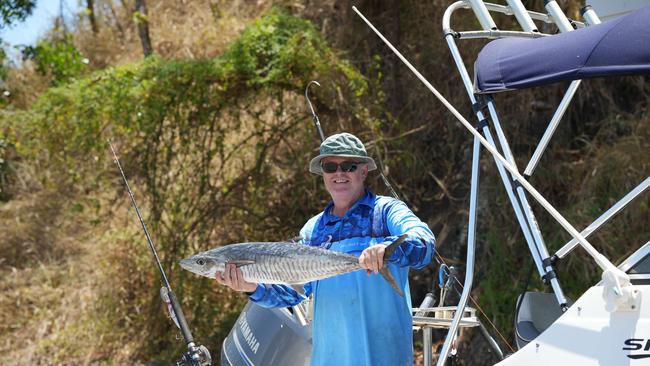 Brett Young with his catch from Thursday. Picture: Nuno Avendano