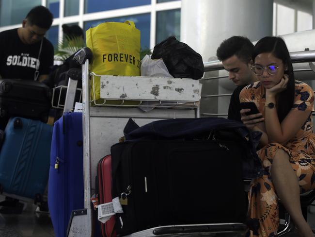 Dozens of flights have been cancelled in the wake of the eruption. Picture: AP