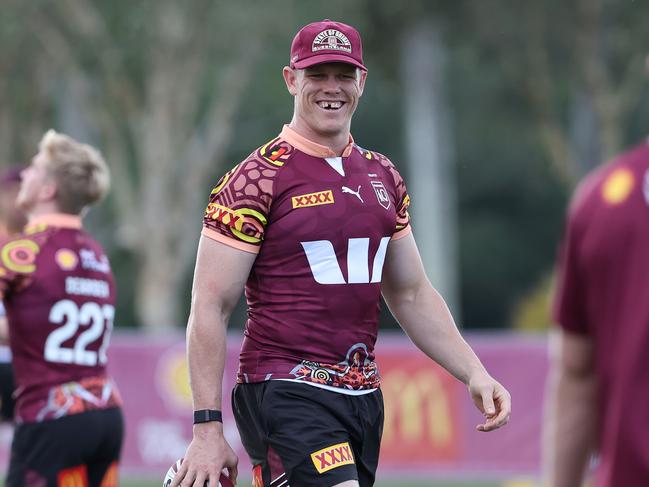 Lindsay Collins during Origin training in 2024. Picture: Adam Head