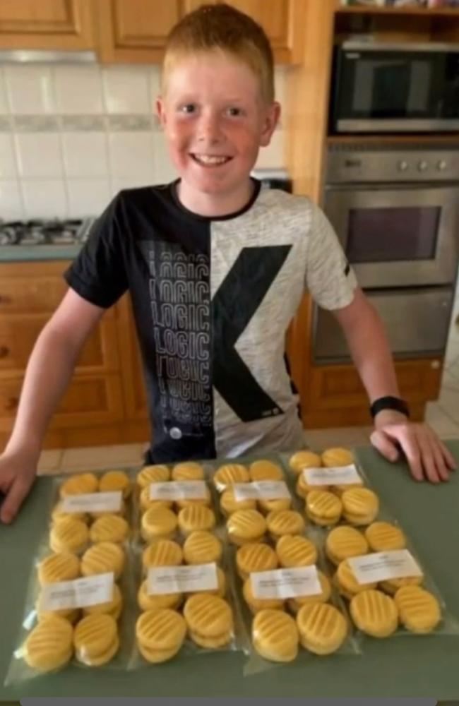 Benny was a keen baker, raising more than $1200 for the Gippsland bushfires after baking more than 1000 yoyos. Picture: Supplied.