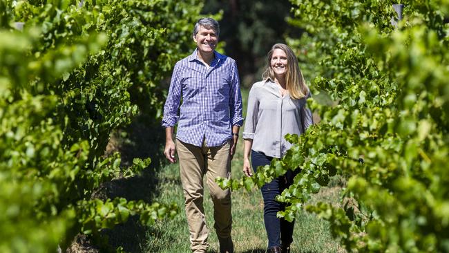 The first vintage grabbed the attention of wine judge James Halliday and gave them the confidence to quickly expand. Picture: Aaron Francis/The Australian