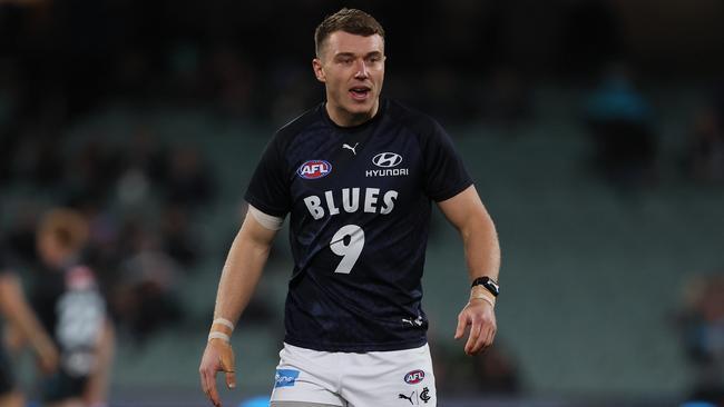 Cripps isn’t happy with the new interpretation. (Photo by James Elsby/AFL Photos via Getty Images)