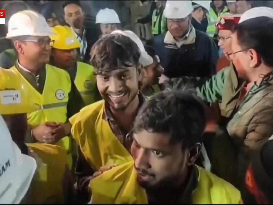 Rescued Indian tunnel workers speak out after being stuck for 17 days underground