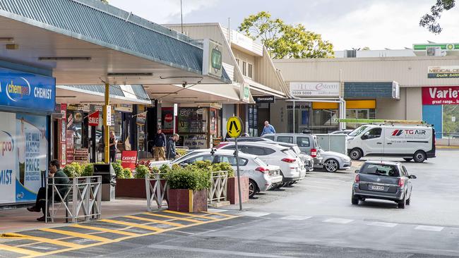 Full-time security is being priced at Ashmore Plaza Shopping Centre to help keep unwanted people from hassling customers and asking them for money Picture: Jerad Williams