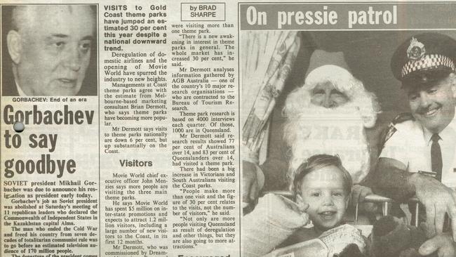 Gold Coast History: Gold Coast Bulletin 1991, December 26. Front page.