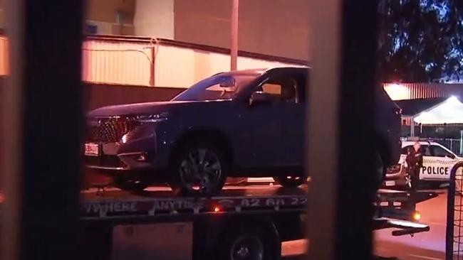 The stolen ride-share car, which was nicked at Glenelg. Picture: 7NEWS