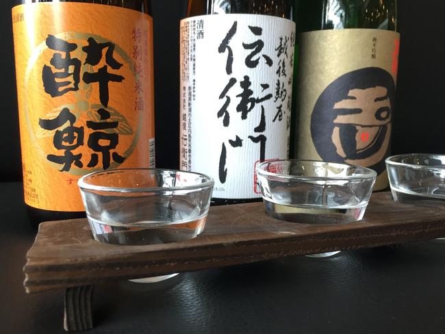 Sasuki’s sake samplers. Picture: Jenifer Jagielski