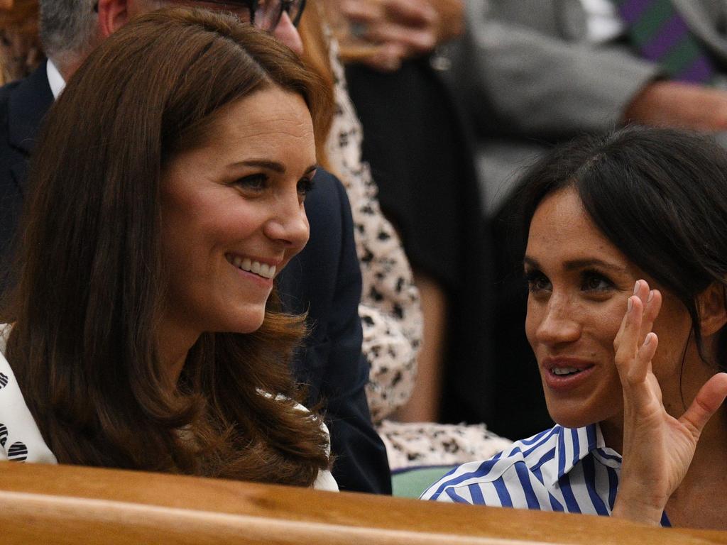 Kate and Meghan at Wimbledon earlier this year.