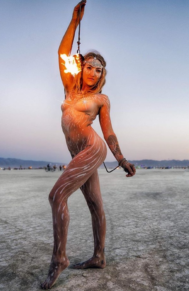 Despite the nudity and barely-there outfits, Burning Man is not the sex-filled event people think it is. Picture: Instagram / jessiekatmove5s