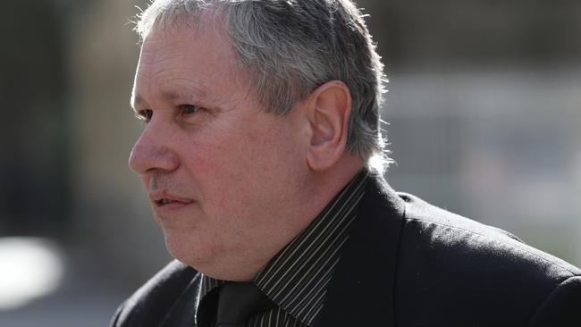 Maria James’s son Mark James outside the Coroners Court of Victoria tells of his hope for answers 40 years after his mother’s murder. Picture: NCA NewsWire / David Crosling