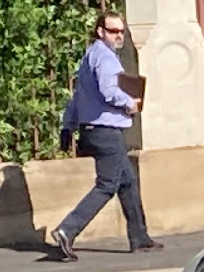 Dubbo man Shane Glynn arrives at Dubbo Local Court in November 2020, after he was charged with child exploitation offences. Picture: Ryan Young