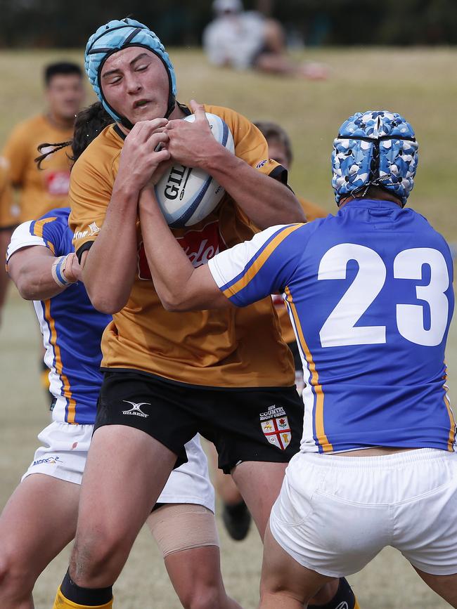 Country's Ben Park with the ball at recent trials.