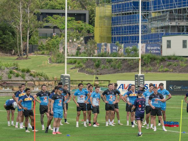 The Gold Coast Titans returned to training on November 11. Picture: Glenn Campbell