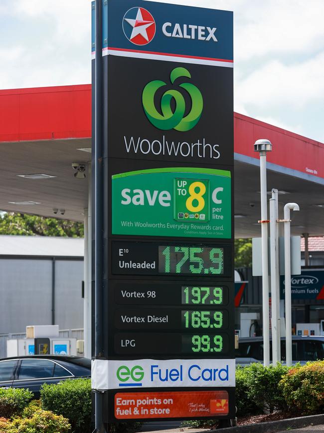 Petrol prices continue to rise as high as $2 a litre. Picture: Justin Lloyd