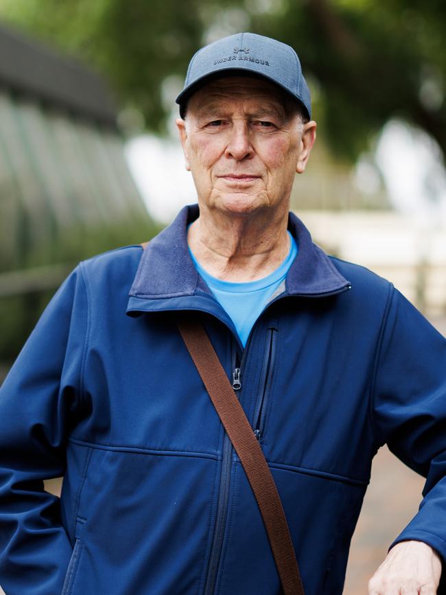 Local resident Phill Evans, who says he’s fed up with the government ignoring the needs of locals because it has been a safe Labor seat. Picture: Aaron Francis