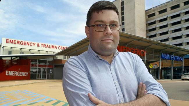 ASMOF NT president Dr Thomas Fowles President said a looming pay freeze of health workers could drive doctors and nurses to move interstate, lenthening elective surgery waits longer. Picture: Julianne Osborne