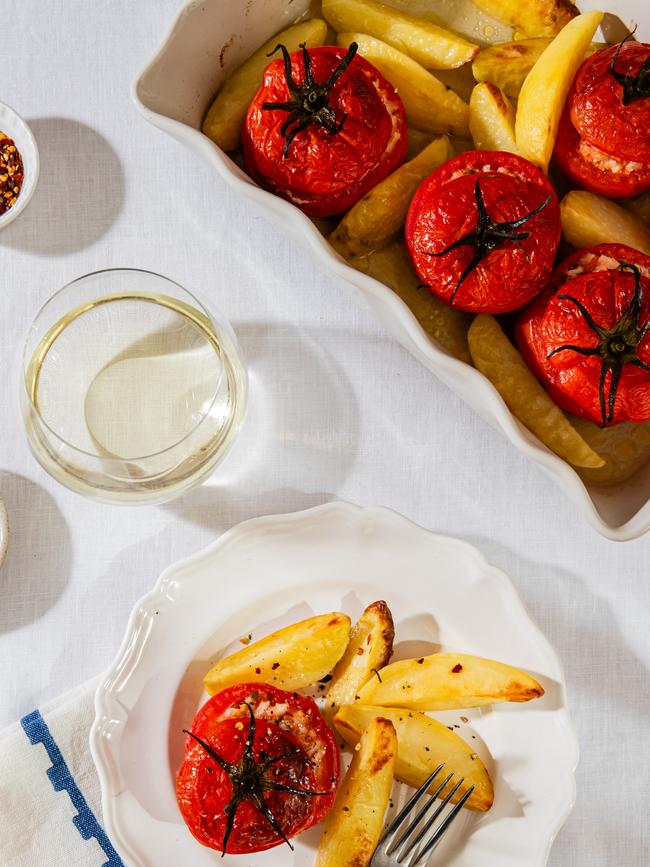 Fresh out of the oven and ready to serve, these tomatoes are a taste sensation.