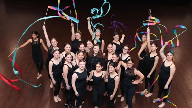Campbelltown School of Performing Arts' head teacher of performing arts Louise Leary (C) starred in the first ever Schools Spec as a ribbon twirler 40 years ago, and it inspired her to become a schoolteacher. Now her students are starring in the showcase. Tickets go on sale on Friday for the 40th annual Schools Spectacular, bringing more than 6000 public school students together at Qudos Bank Arena for the world's largest variety show.