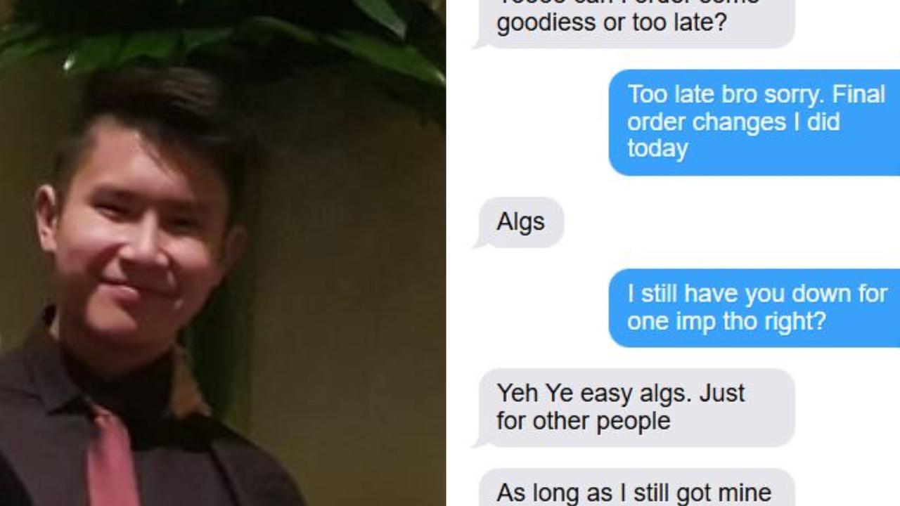 ‘Can I order?’: Text before 21yo’s tragic death