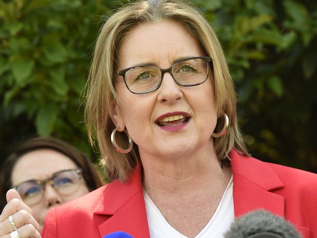 MELBOURNE, AUSTRALIA - NewsWire Photos - 19 DECEMBER, 2024:  Premier Jacinta Allan announces her new cabinet after the resignation of treasurer Tim Pallas. Picture: NewsWire / Andrew Henshaw