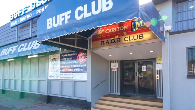 The Buff Club has been named as a high risk exposure site. Picture: Glenn Campbell