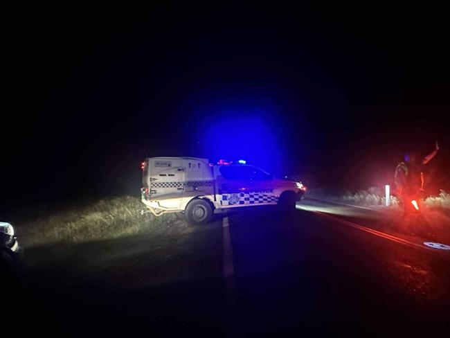 The scene of the crash at Windermere near Bundaberg on November 23, 2024.