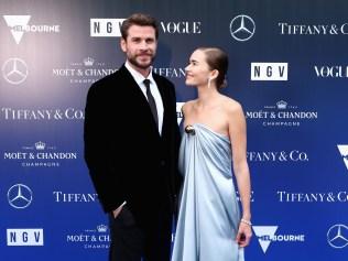 MELBOURNE, AUSTRALIA - DECEMBER 02: Liam Hemsworth and Gabriella Brooks attend the NGV Gala 2023 at the National Gallery of Victoria on December 02, 2023 in Melbourne, Australia. (Photo by Matt Jelonek/Getty Images for NGV)