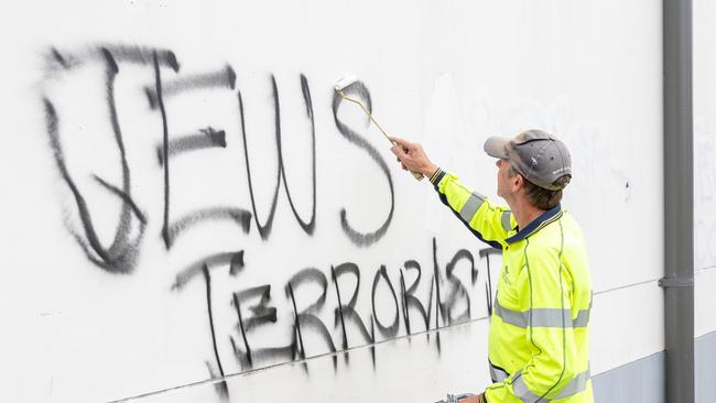 Further anti-Semitic graffiti. Picture Thomas Lisson