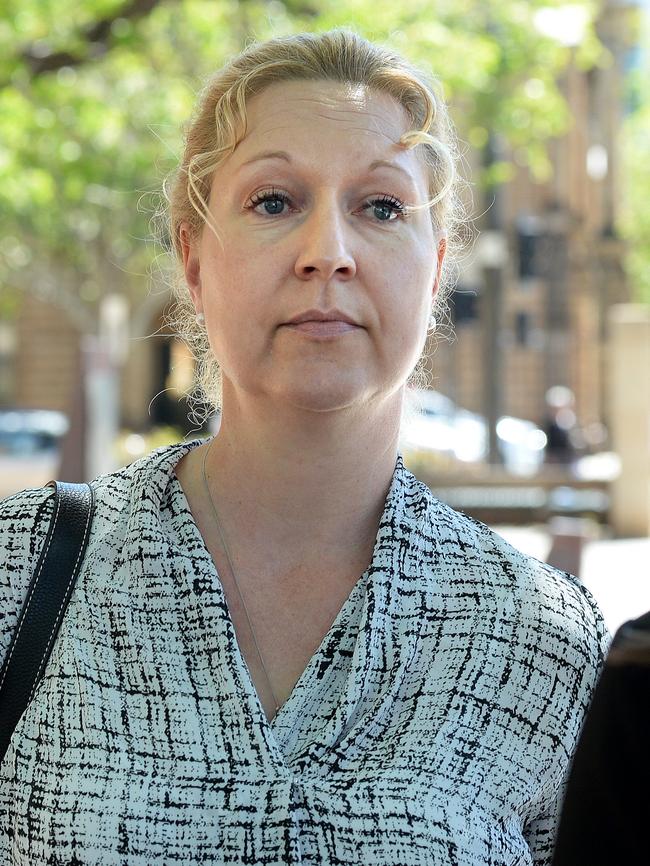 Schmoock can be named after she formally pleaded not guilty. She is pictured at an earlier hearing.