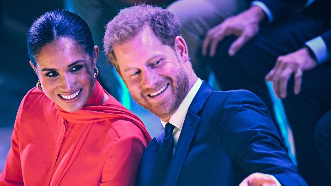 Meghan was joined by her husband at the event. Picture: Oli Scarff / AFP.