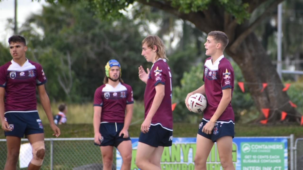 Mercy College v Mackay SHS, round one of the Cowboys Challenge 2021. Picture: Matthew Forrest