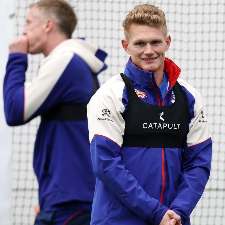 Western Bulldogs star Adam Treloar will play his 250th game on Friday night. The 31-year-old is arguably enjoying the best season of his career and could claim his maiden All-Australian blazer. Picture: Mark Stewart