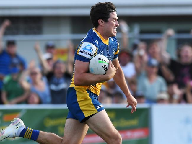 Mitchell Moses was on fire for the Eels. (Photo by Albert Perez/Getty Images)