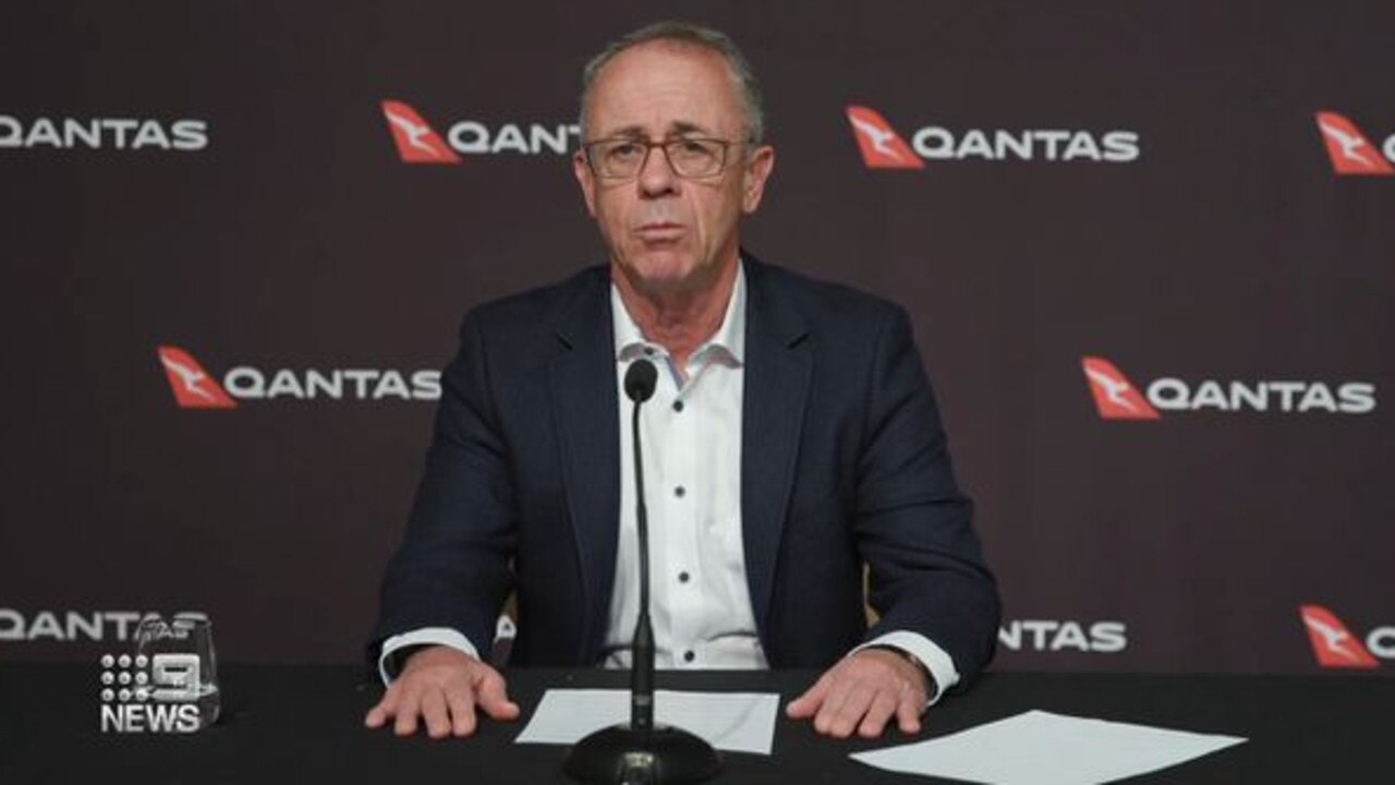 Andrew David, who is CEO of Qantas Domestic and International, will retire in September. Picture: Channel 9