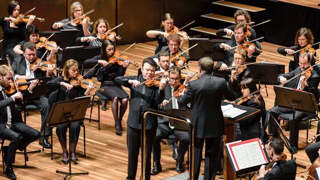 Vadim Gluzman with the Melbourne Symphony. Picture: Daniel Aulsebrook