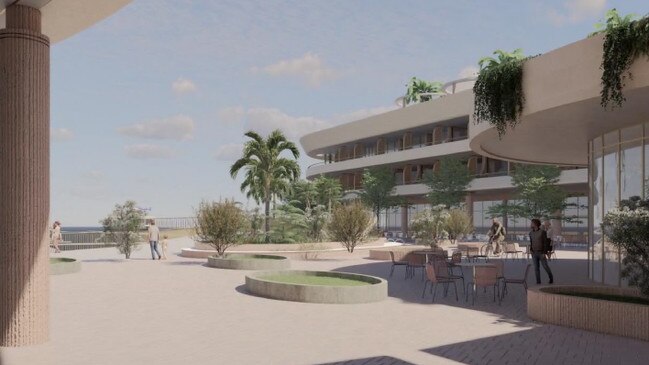 Latest graphics showing the planned Ritz Carlton hotel resort at Mariner's Cove on The Spit.