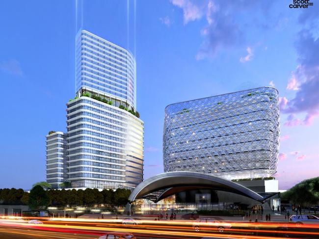 Landcom released its planning proposal for a 25-storey hotel and commercial precinct at the Norwest Metro station site.