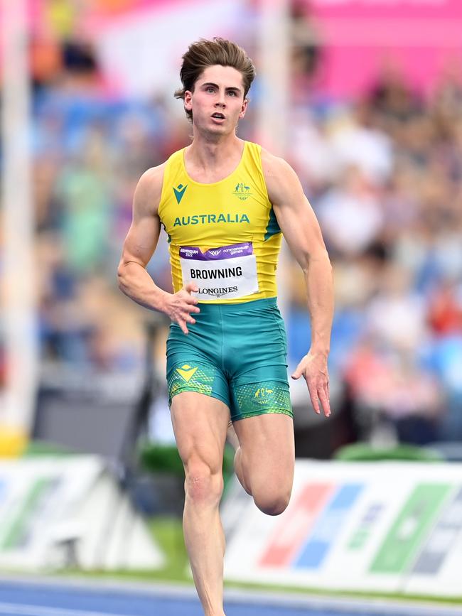 Rohan Browning will step up in distance to tackle Fred Kerley. Picture: Getty Images