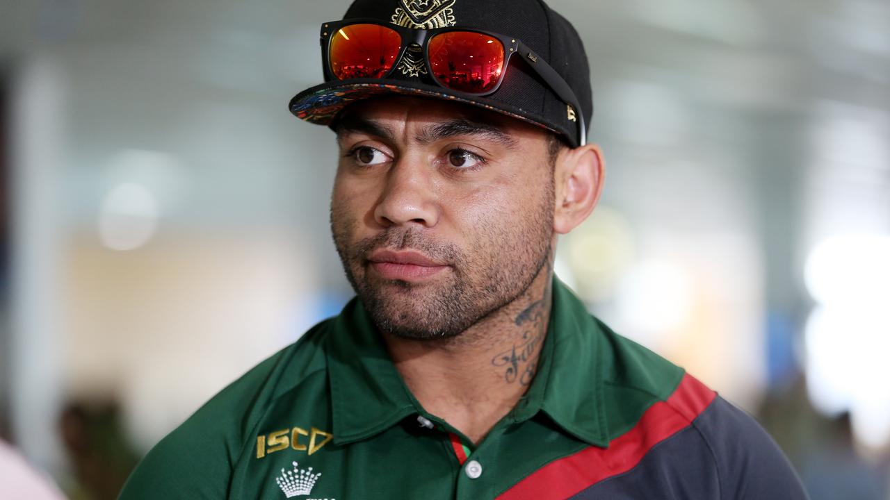 Rabbitohs great Nathan Merritt remains in a serious condition. Picture: Stewart McLean