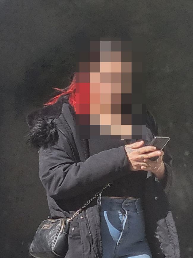 The mother of the 13-year-old girl leaves Perth Children's Court on Monday. Her identity has been concealed to protect her daughter's identity. Picture: NCA NewsWire / Anthony Anderson