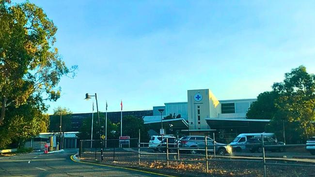 Redland Hospital with the new seven-storey carpark behind the main building. Picture: Judith Kerr