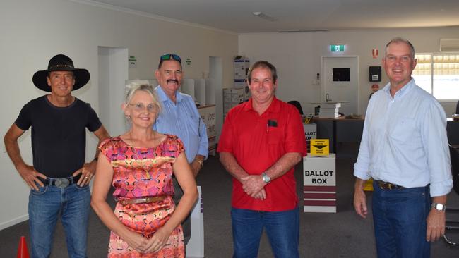 The ballot draw for Gympie's seat in the 2020 Queensland Election was determined on Sunday, October 11: Tim Jerome (IND), Donna Reardon (IND), Michael Blaxland (ONP), Geoff Williams (ALP) and Tony Perrett (LNP).