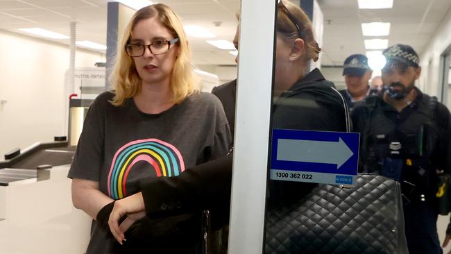 Lisa Lines was extradited to Adelaide on November 24 on charges of attempted murder. Picture: NCA NewsWire / Kelly Barnes