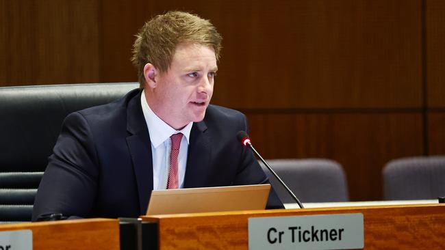 Cairns Division 2 councilor Matthew Tickner at the Cairns Regional Council ordinary meeting. Picture: Brendan Radke