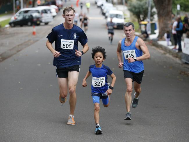 Rik Beugel, 10, beat many of his competitors in the 10km race. Picture: David Swift