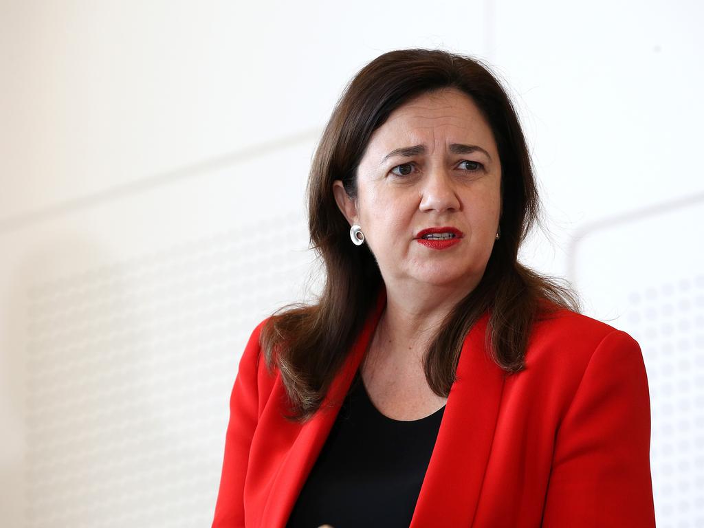 Queensland Premier Annastacia Palaszczuk said it was “absolutely critical” that people who were sick stay home and get tested. Picture: NCA NewsWire / Jono Searle